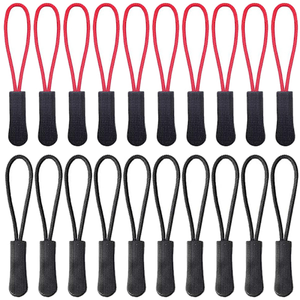 Shintop 20-pack dragkedjor, dragkedjeförlängning för jackor, ryggsäckar, resväskor, tält, vagnar (armégrön)