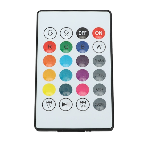 Smart LED-ljuskälla trådlös Bluetooth-högtalarljuskälla E26 E27 RGB-färgförändrande ljuskälla med 24-tangenters fjärrkontroll
