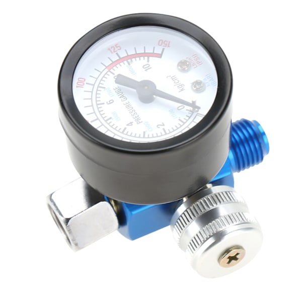 1/4\" Sprayfärgspistol Lufttrycksregulator Tryckmätare Pneumatiskt verktygstillbehör