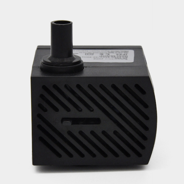 Tyst vattenpump ABS högflöde nedsänkbar sump pumpar för trädgårdsfontän fisk tank 5W 4 lampor