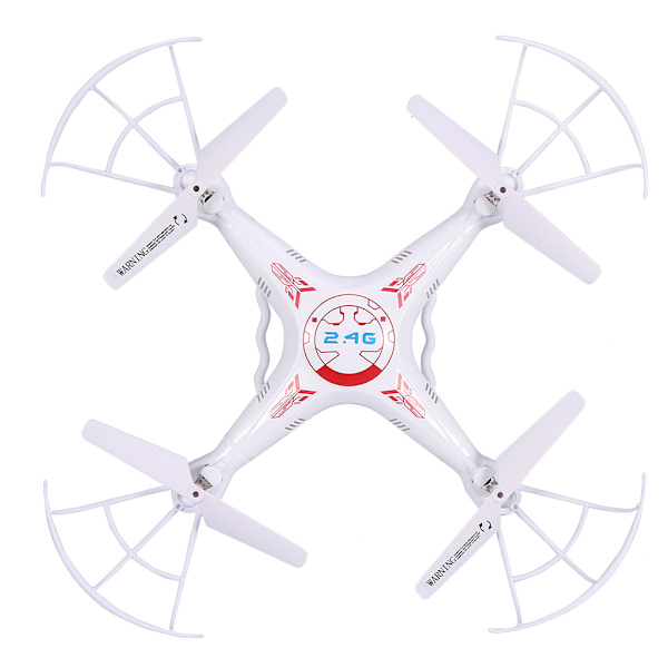 Fjärrkontroll Quadcopter RC Helikopter Drone Leksak Med HD-kamera (Vit Enstaka Batteri)
