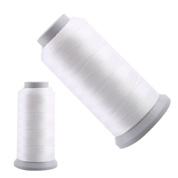 Spole Självlysande Maskin Handsömnad Broderitråd Vit 3000 Yards
