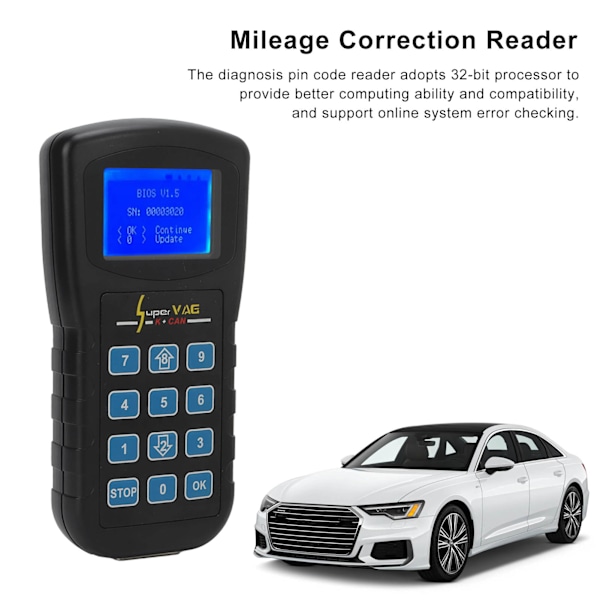 K+CAN V4.8 Diagnostik Stiftkodläsare Kilometerjustering Ersättning för Bora A6 A8 A4