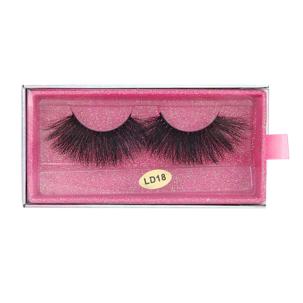 5D 25mm Falska Ögonfransar Makeup Falska Ögonfransar Fluffiga Lockiga Långa Falska Fransar LD18