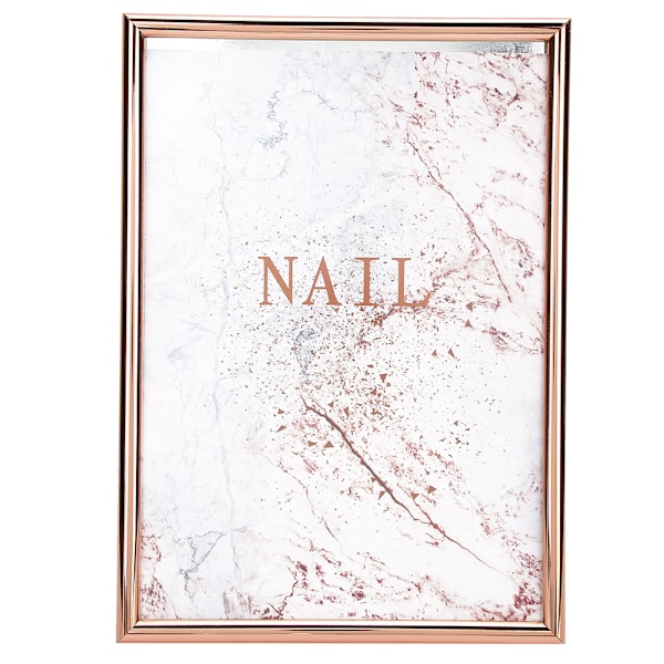 Nagelkonstfärgkarta Display Board Stand Nagelspets Gel Polish Färgdisplaykort Ram