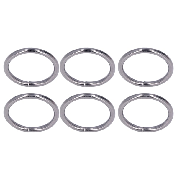20 st metallringar 4x32mm järn robusta hållbara multifunktionella utsökta metall O-ringar grå