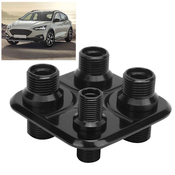 Bil 4-ports luftkonditioneringsbulkhead slangkoppling Universal modifiering Ersättning för GM PerformanceBlack