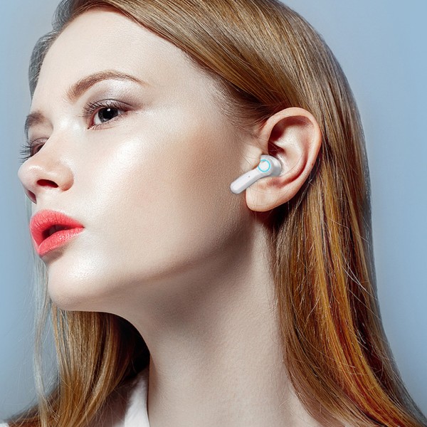 Bluetooth Headphones 5.1 Earbuds LED Power Display Trådlös