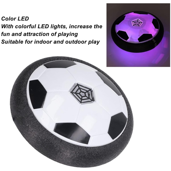 Barnleksaker Hover Soccer Ball (Set om 1), Batteridriven Luftflytande Fotboll med LED-ljus och Mjuk Skumbumper för Inomhus- och Utomhusspel