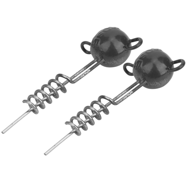 4PCS Skruvfixerat fiskebete runt huvud jig sänke motvikt block infoga i mjuk plastbete för mjuk mask simning
