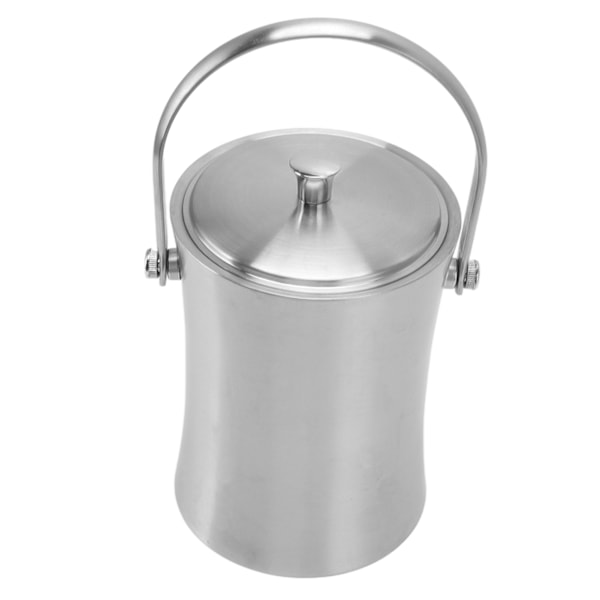 ChillMaster Isolerad Ishink, Elegant Finish Dubbelväggig Rostfritt Stål Håller Kylan, Elegant Hållbar Design För Hemmabar, Portabel Ishink