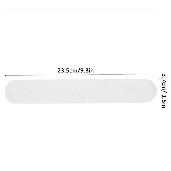 20 st krage svett dynor engångs hatt krage svett fläckar självhäftande nackfoder dynor (vit)