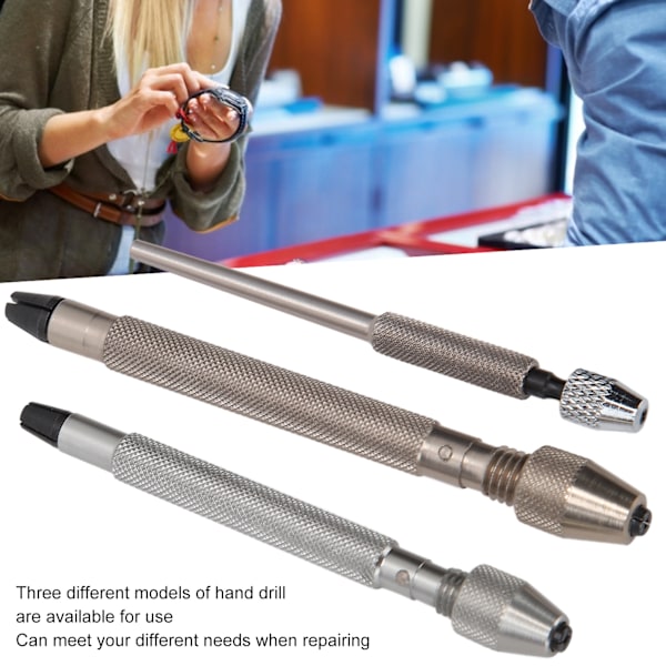 3-delad professionell handborr med stift, verktygssats för klockreparation, tillbehör för urmakare
