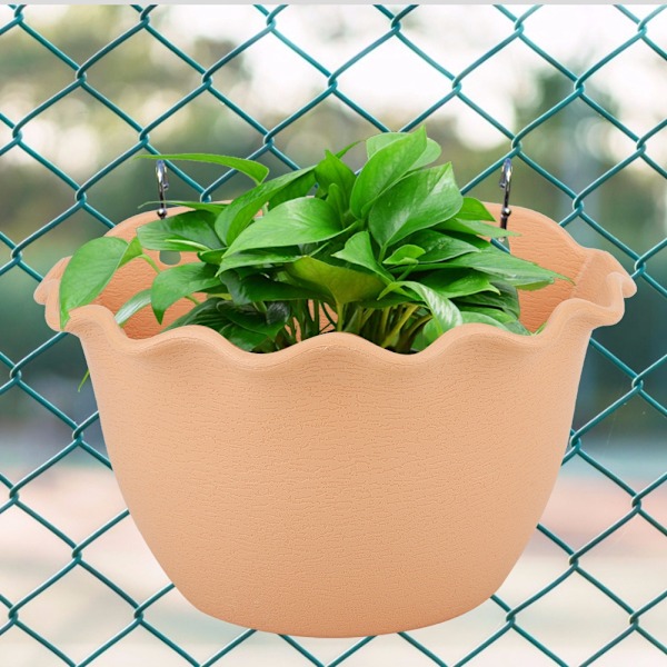 Chic Ny Design Hängande Bonsai Väggkruka, Enkel Väggmontering Utrymmesbesparande Design För Inom- och Utomhusbruk, Dekorativ Väggmonterad Blomkruka Med Våg