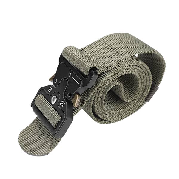 Multifunktionell taktisk midjebälte i nylon för utomhusbruk, militär träning och strid (armégrön)