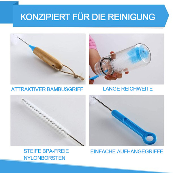 Rengöringsborste, halmborstsats, piprensarborste
