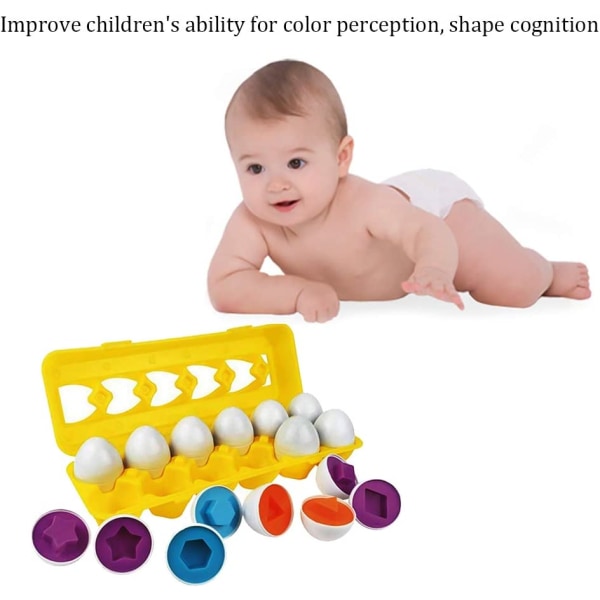Pedagogisk leksak för barn och småbarn att lära sig om former och