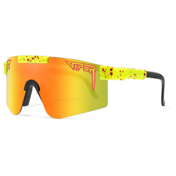 Pit Viper Solglasögon, Utomhussport Vindtät Cykelglasögon UV400 skyddsglasögon för kvinnor och män