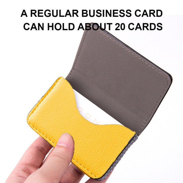 PU-läderficka kreditkortshållare, visitkortshållare,