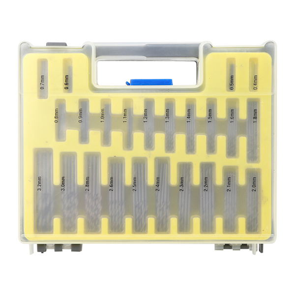 150 st Spiralborr Mini Hålöppnare Set Hårdvaruaccessoar Snabbstål 0,4-3,2 mm