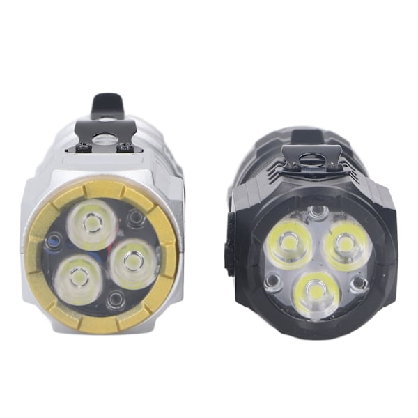 2-pack LED Uppladdningsbar Ficklampa USB Portabel Hög Ljusstyrka Utomhus Mini Ficklampa