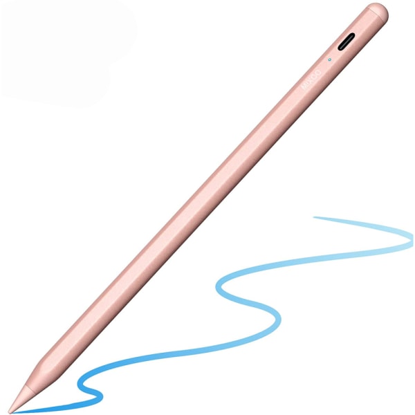 Stylus kapacitiv pekskärmspenna uppladdningsbar penna rosa