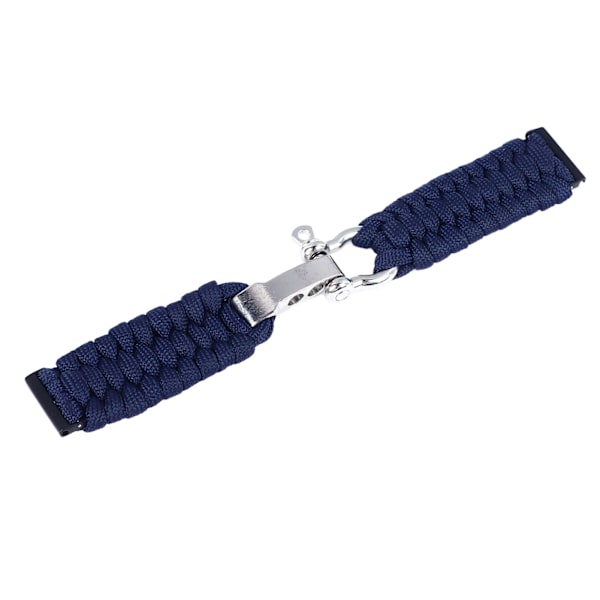 24mm Ersättningsarmband Klockarmband Legeringsspänne Mjuk Nylonväv Klockrem för Suunto 7 9 D5i Midnattsblå