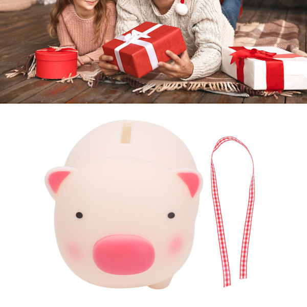 Spargris Säker Giftfri Material Robust Hållbar Söt Utseende Myntbank för Pojkar Flickor BarnGris
