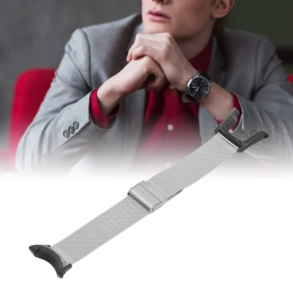 Ersättningsarmband för Ambit 3 Sport 3 Run Rostfritt Stål Mesh Justerbart Armband med 2st Skruvmejslar