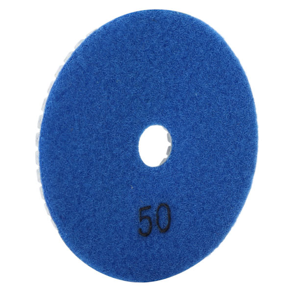 5 st 4 tum Diamantvåta Polerplattor Mjuk Slipdisk Set för Marmor Granit Keramik 50 Korn