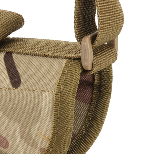 Utomhus Axelväska Universell Dubbla Axelremmar Multifunktionell Nylon Tillbehörsväska (Ljus Armégrön Kamouflage)
