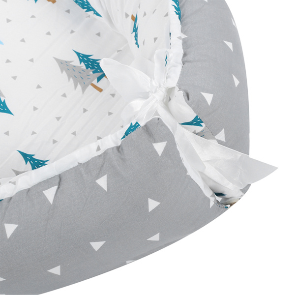 Baby Lounger Bärbar Fällbar Baby Nest Säng Sleeper Mjuk Nyfödd Säng Bassinet Madrass (#3 50*85)