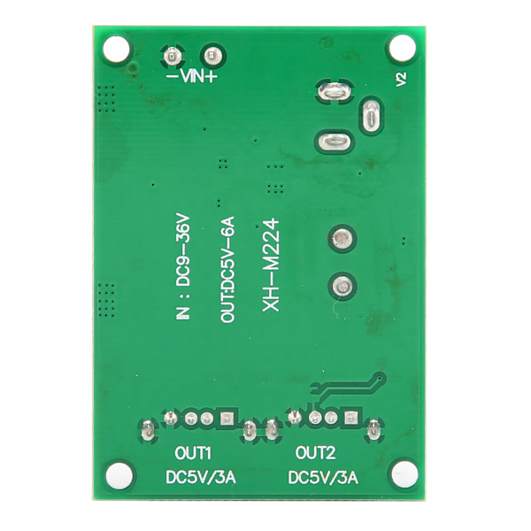 Dubbel USB-utgång Buck-modul Spänningsomvandlare Reducerare Regulator Reduceringskort XHM224