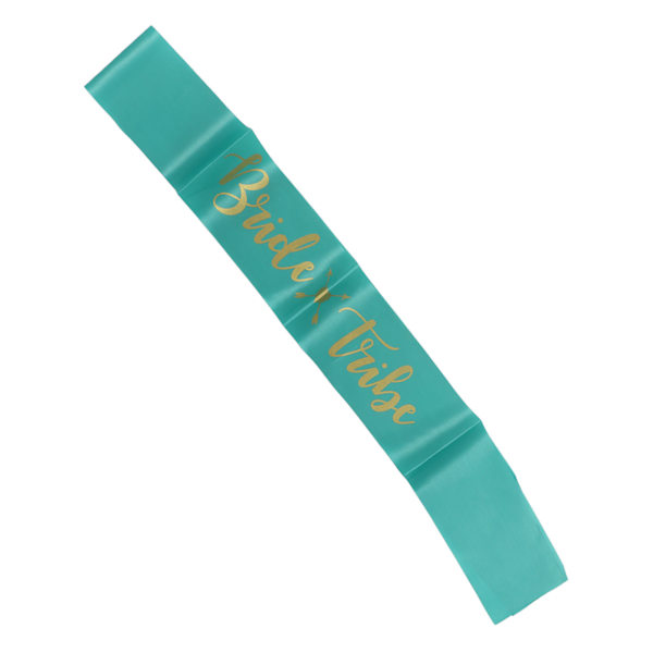8 st Brud Brudtärna Sash Guld Bokstäver Hypoallergen Material Bröllop Brud Till Vara Sash Set för Bröllopsfester Vit Grön