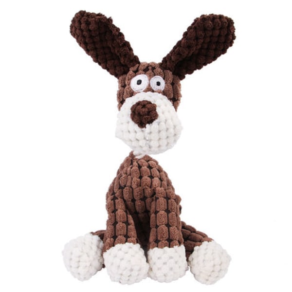 Donkey Dog Toy, Piper Dog Toy, Corduroy Donkey Interactive Chew Toy, Lämplig för hundträning, Brun