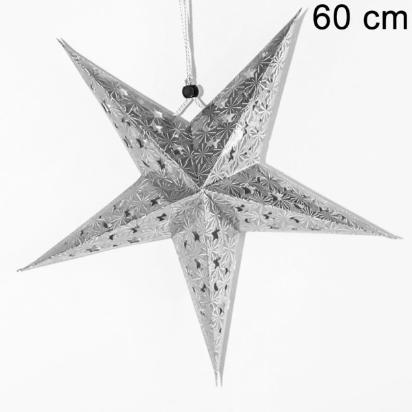 60 cm Julgransstjärna Tredimensionell femuddig stjärna