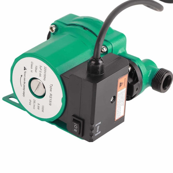 220V 50Hz RS15/9 Cirkulationspump 100W 0.4A 10Bar Tryck IP44 Vattentät Tyst Boosterpump för Värmesystem