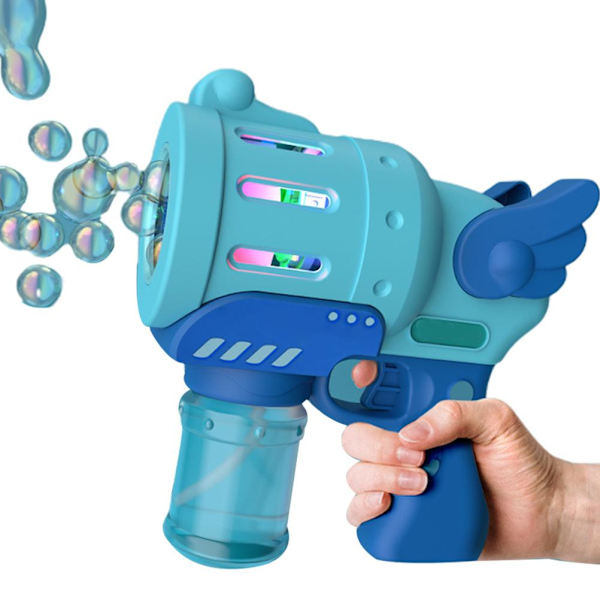 Rolig bubbelblåsare maskin elektrisk automatisk bubbelmaskin med färgglada ljus barn utomhusleksaker