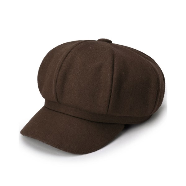 Newsboy cap för kvinnor, brun