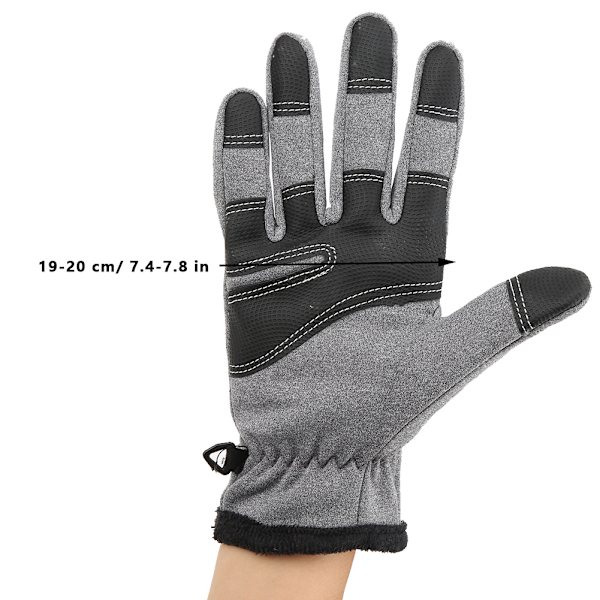 Vattentäta handskar för utomhussporter, ridning, klättring, varma unisex-handskar med pekskärm, full fingerhandskarL