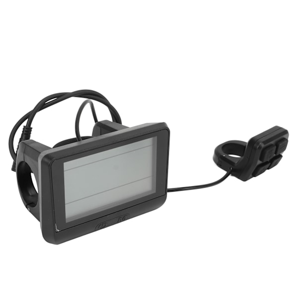 Elektrisk Cykel Display Panel Universal ABS Hölje 5 Pin Vattentätt Gränssnitt LCD Display Mätare 24V 36V 48V