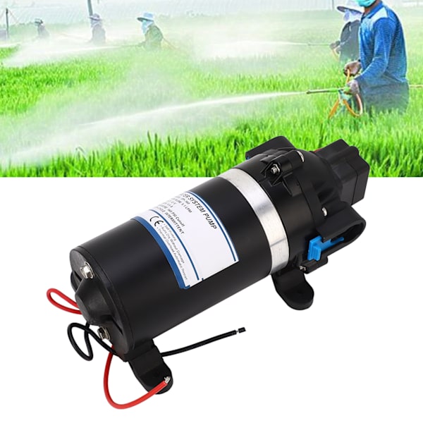 160PSI Högtrycksmembranpump Vattenförstärkningspump 5,1LPM 3 Meter Utlösningshöjd DC12V