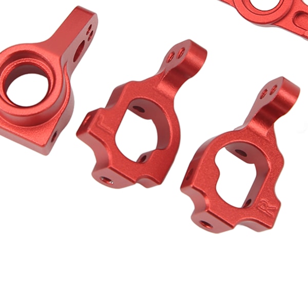 Metall RC Bil Uppgradering Delar Styrkopp Bakre Navbärare C-formad Säte Set för LOSI 1/10 22S 2WD Röd