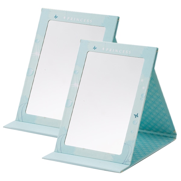 Spegel Desktop Vikbar Spegel Makeup Gadget Sminkspegel, Blå