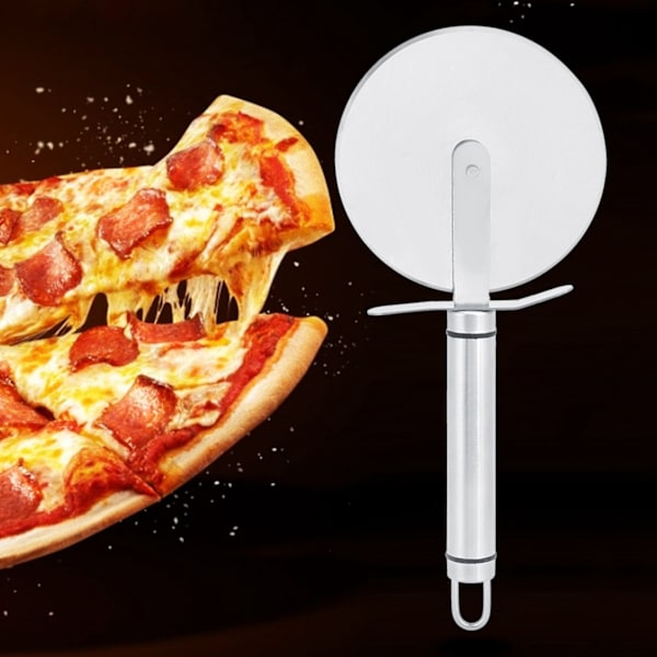 Professionell Pizzaskärare, Rostfritt Stål Blad För Precisionsskärning, Extra Skydd Under Användning Med Halkfritt Grepp, Ergonomiskt Handtag Och