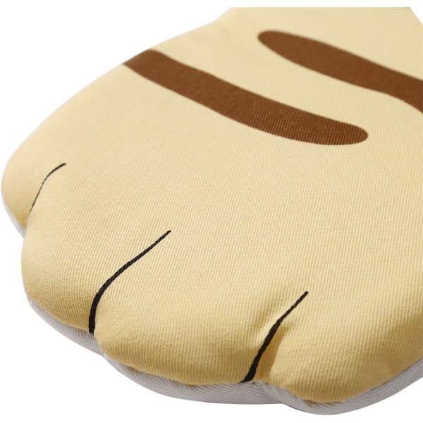 Ugnshandskar Isolerande Handskar Cartoon Animals Cat Paws Långa Ugnsvantar Värmebeständiga Ugnshandskar Mikrovågsugn Kökshandskar, Orange Cat Paw