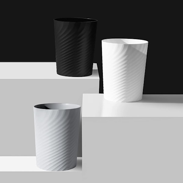 Modern Slim Design Papperskorg för Kök, Superstark Polypropylen Hållbar Papperskorg för Små Utrymmen, Utrymmeseffektiv Badrumspapperskorg