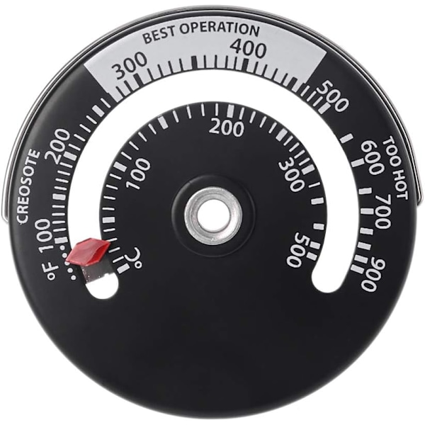 Magnetisk spisröksrörstermometer Vedspisrörsrör Multibränsle Vedspis (Termometer)