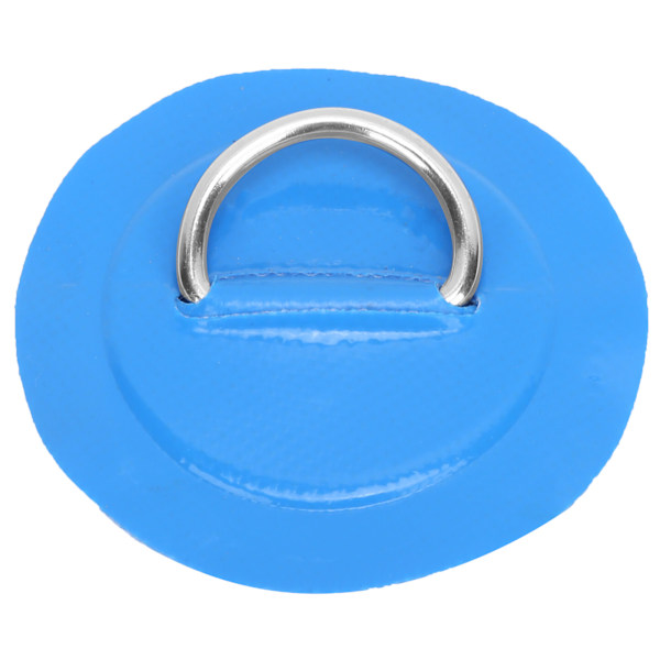 4 st PVC-lapp elastiskt repset D-ring lapp bungee repset rostfritt stål D-ring dyna Blå