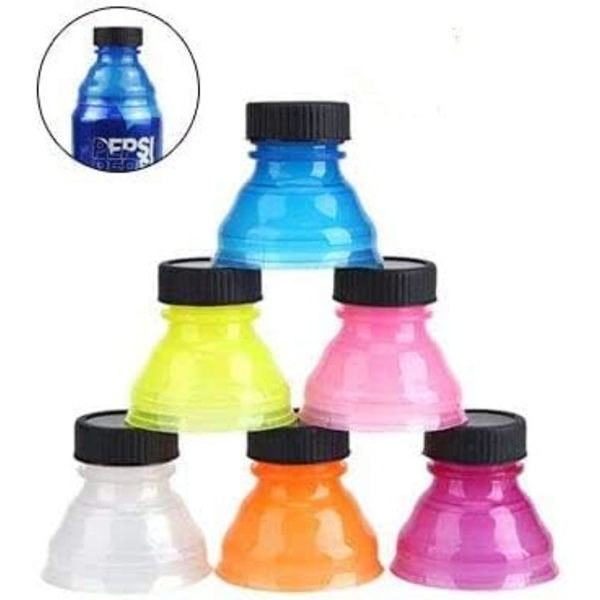 6 stycken läskburklock återanvändbara läsklock 6 $ Transparent läskburklock 6 stycken BPA-fria återanvändbara läsklock 6 $ förpackningar med dryckesläskpopburkar